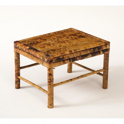 Vintage Tortoise Bamboo Plant Stand