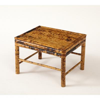 Vintage Tortoise Bamboo Plant Stand