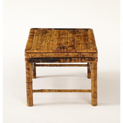 Vintage Tortoise Bamboo Plant Stand