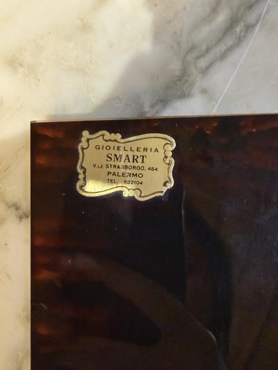 Vintage Tortoiseshell Lucite Photo Frame