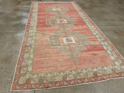 Vintage Turkish Anatolian Gallery Carpet