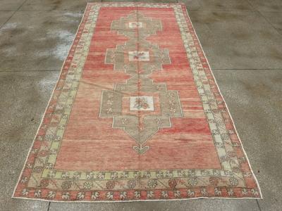 Vintage Turkish Anatolian Gallery Carpet