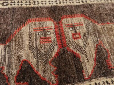 Vintage Turkish Anatolian Pictorial Rug Pair 2 of 2 