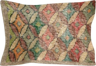 Vintage Turkish Mid Century Modern Pillow 16 x 23 