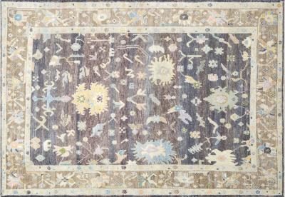Vintage Turkish Oushak Rug 102 x 147 