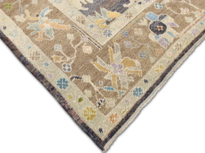 Vintage Turkish Oushak Rug 102 x 147