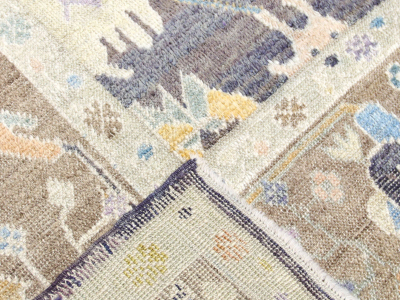 Vintage Turkish Oushak Rug 102 x 147