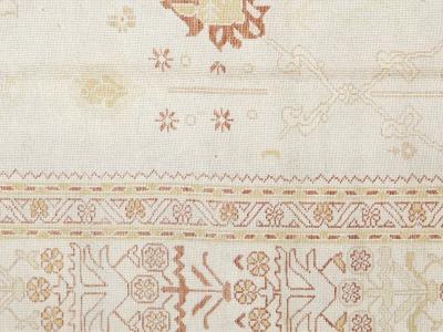 Vintage Turkish Oushak Rug 103 x 147 