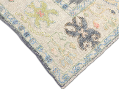 Vintage Turkish Oushak Rug 103 x 148