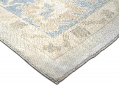 Vintage Turkish Oushak Rug 108 x 125 