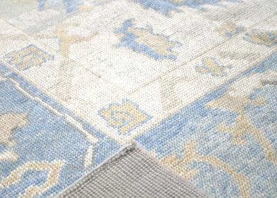 Vintage Turkish Oushak Rug 108 x 125 