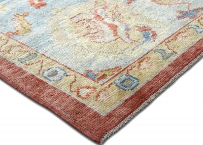 Vintage Turkish Oushak Rug 108 x 127 