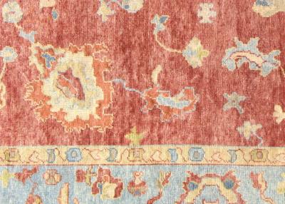 Vintage Turkish Oushak Rug 108 x 127 