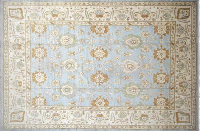 Vintage Turkish Oushak Rug 112 x 167 
