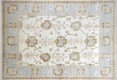 Vintage Turkish Oushak Rug 114 x 165 