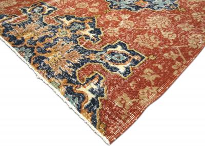 Vintage Turkish Oushak Rug 116 x 255 