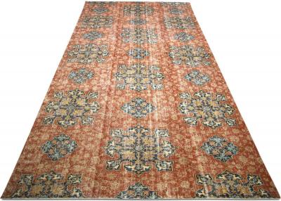Vintage Turkish Oushak Rug 116 x 255 