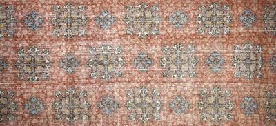 Vintage Turkish Oushak Rug 116 x 255 