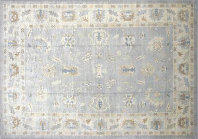 Vintage Turkish Oushak Rug 12 x 1610 