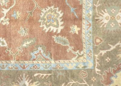 Vintage Turkish Oushak Rug 121 x 143 