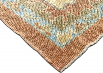 Vintage Turkish Oushak Rug 121 x 143 