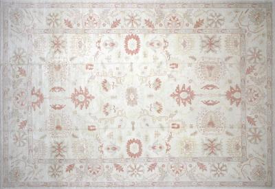 Vintage Turkish Oushak Rug 151 x 214 