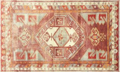 Vintage Turkish Oushak Rug 410 x 8