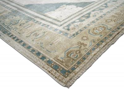 Vintage Turkish Oushak Rug 411 x 78 