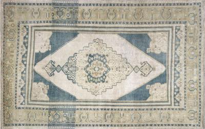 Vintage Turkish Oushak Rug 411 x 78 