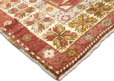 Vintage Turkish Oushak Rug 53 x 102 