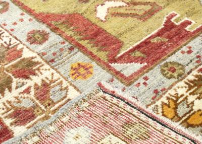 Vintage Turkish Oushak Rug 53 x 102 