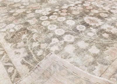 Vintage Turkish Oushak Rug 55 x 10