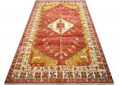 Vintage Turkish Oushak Rug 57 x 94 
