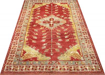 Vintage Turkish Oushak Rug 58 x 104 