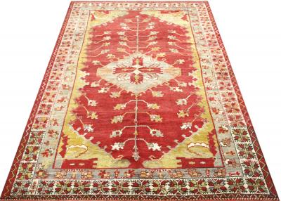 Vintage Turkish Oushak Rug 58 x 104 