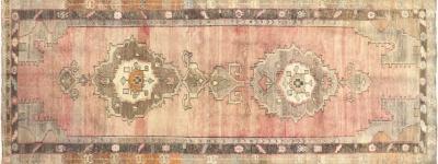 Vintage Turkish Oushak Rug 61 x 157 
