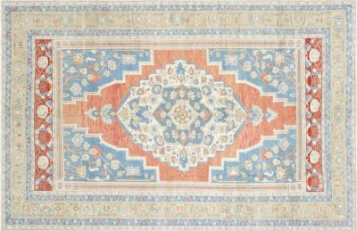 Vintage Turkish Oushak Rug 61 x 95 