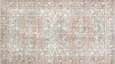 Vintage Turkish Oushak Rug 62 x 111 