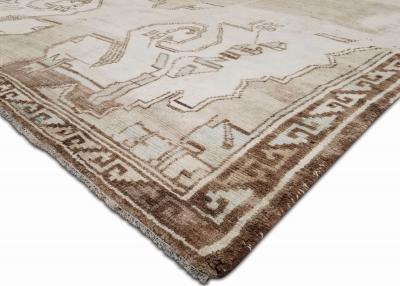 Vintage Turkish Oushak Rug 68 x 133 