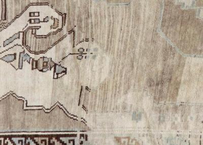 Vintage Turkish Oushak Rug 68 x 133 