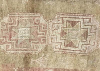 Vintage Turkish Oushak Rug 75 x 131 