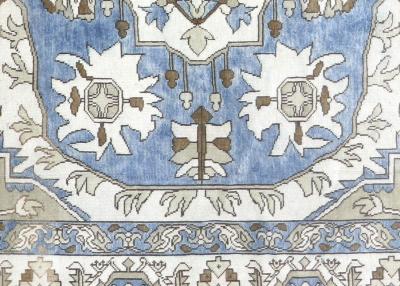 Vintage Turkish Oushak Rug 76 x 119 