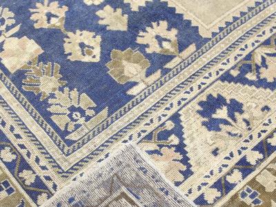 Vintage Turkish Oushak Rug 76 x 135 