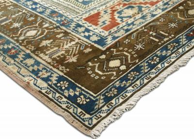 Vintage Turkish Oushak Rug 77 x 11