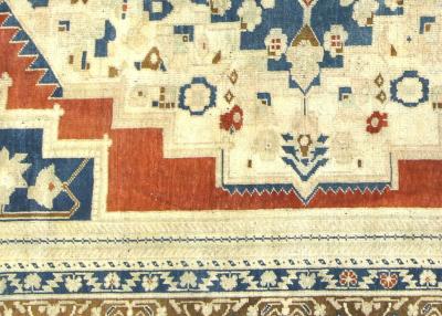 Vintage Turkish Oushak Rug 77 x 11