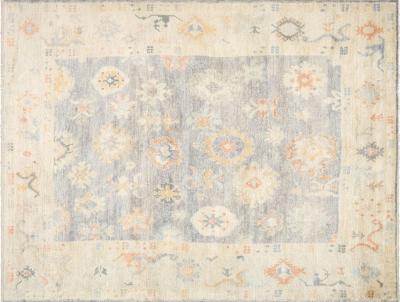 Vintage Turkish Oushak Rug 82 x 1010 
