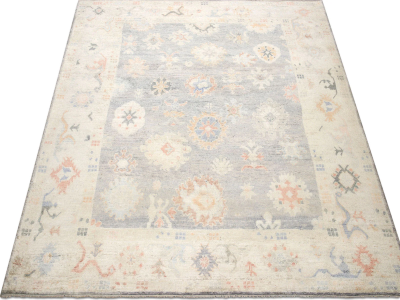 Vintage Turkish Oushak Rug 82 x 1010