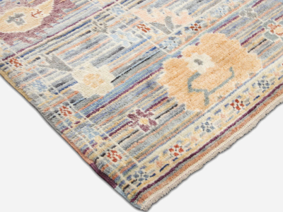 Vintage Turkish Oushak Rug 91 x 1111