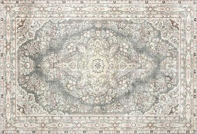 Vintage Turkish Oushak Rug 93 x 122 