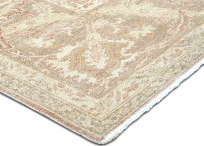 Vintage Turkish Oushak Rug 93 x 123 